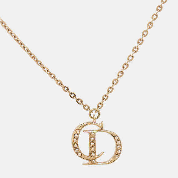 DIOR CD Crystal Charm Gold Tone Bracelet - Picture 2 of 8